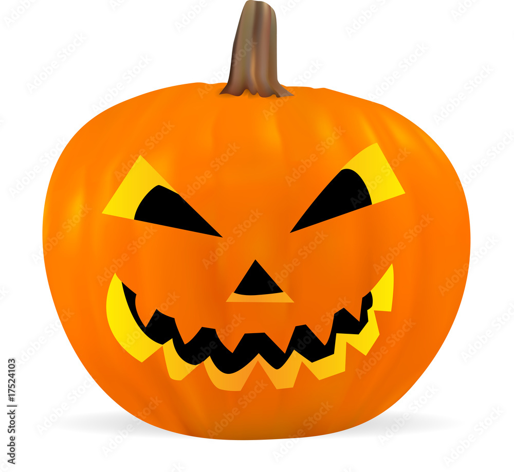 Vector Jack O'Lantern. No transparency and effects Vector Jack O'Lantern. No transparency and effects