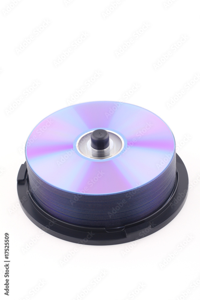 Compact disks or dvd isolated on white Compact disks or dvd isolated on white