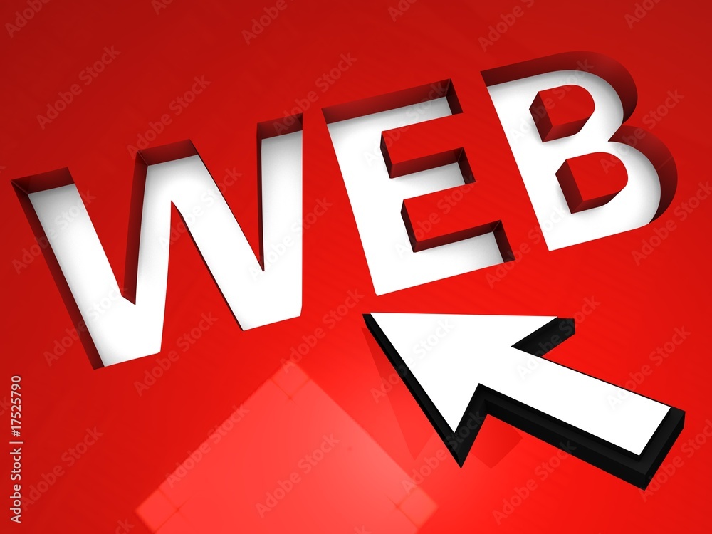 Fototapeta premium web with cursor