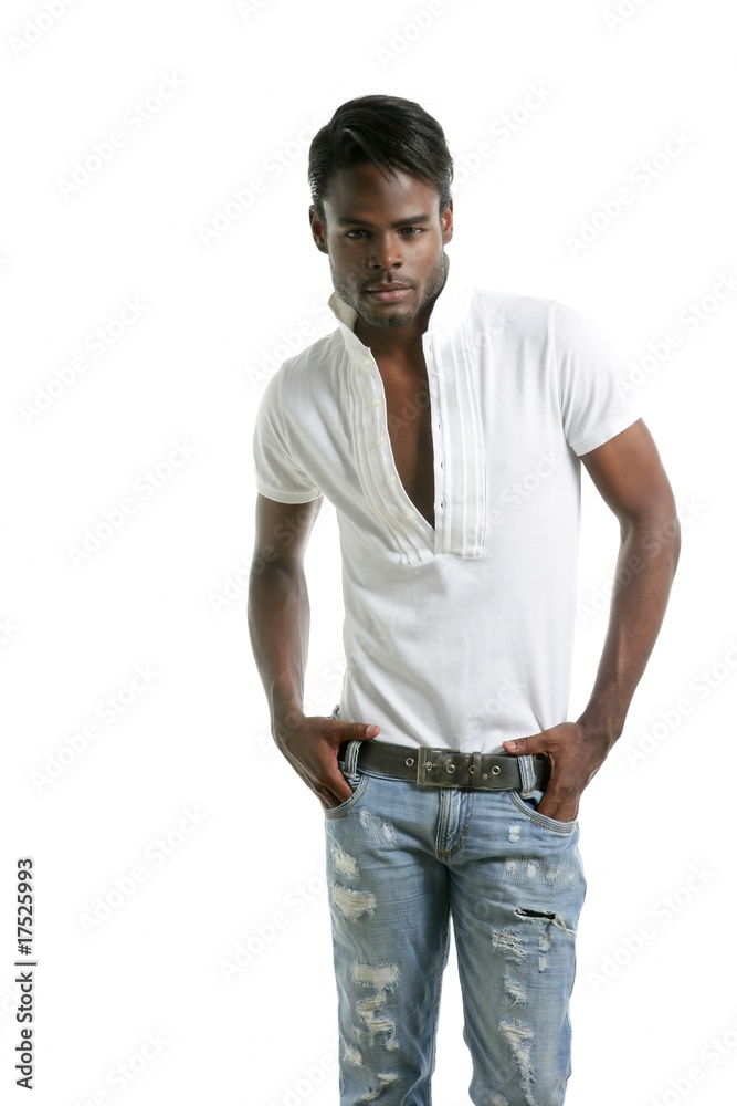 Fototapeta premium Handsomen black fashion african young man