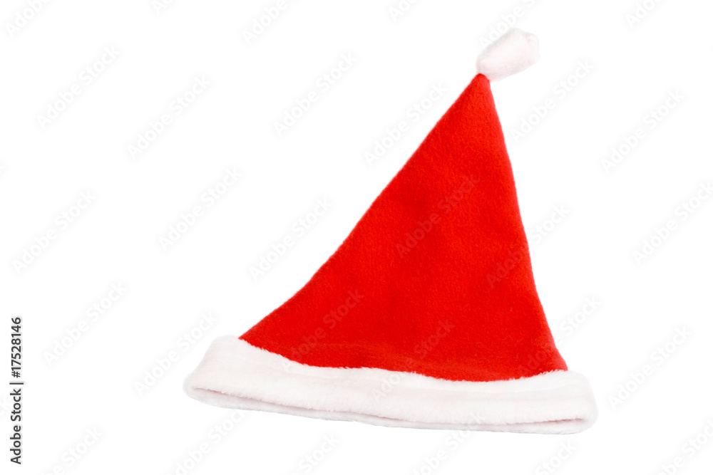 Santa's red hat isolated on white background Santa's red hat isolated on white background