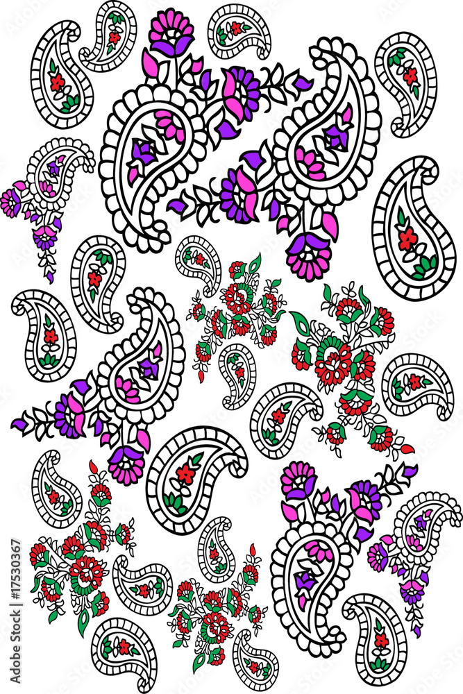 Obraz premium paisley design