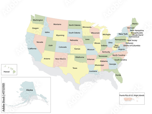 United States of America political map