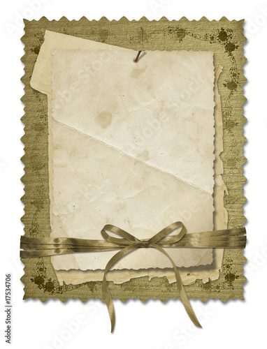 Grunge old papers design in scrapbooking style