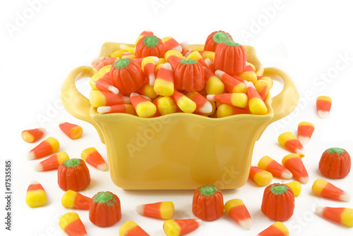 Fototapeta Naklejka Na Ścianę i Meble -  Halloween Candy In A Dish