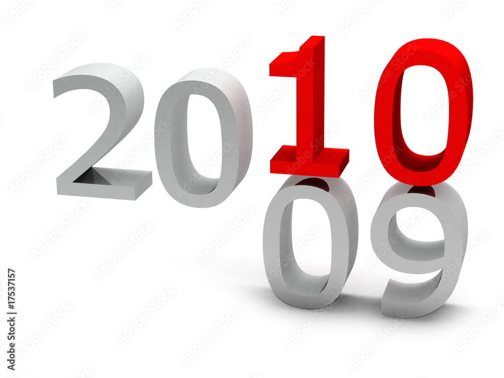 rendered new year digits rendered new year digits