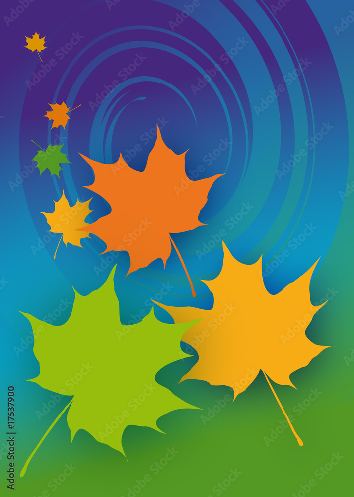 Ahornblätter, Herbst, Vektorgrafik Ahornblätter, Herbst, Vektorgrafik
