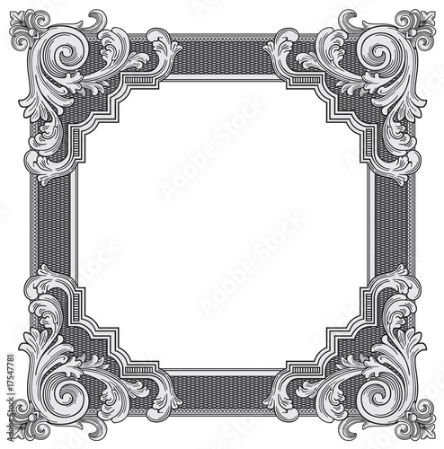 Ornate frame vector