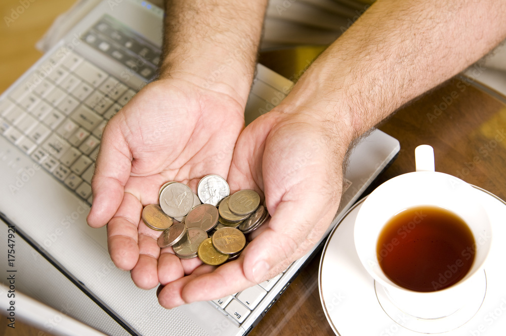 Fototapeta premium Make money with computer !