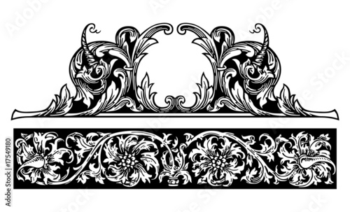 Vintage ornament vector