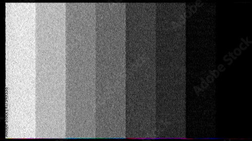 HD 1080i - TV test. Color bars crash with audio