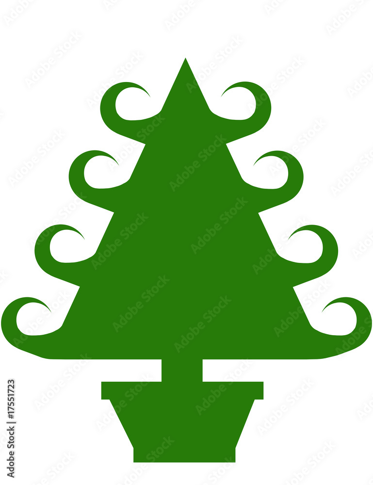 Curley Green Christmas Tree Curley Green Christmas Tree