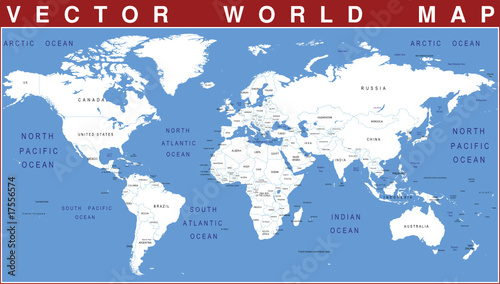 VECTOR WORLD MAP