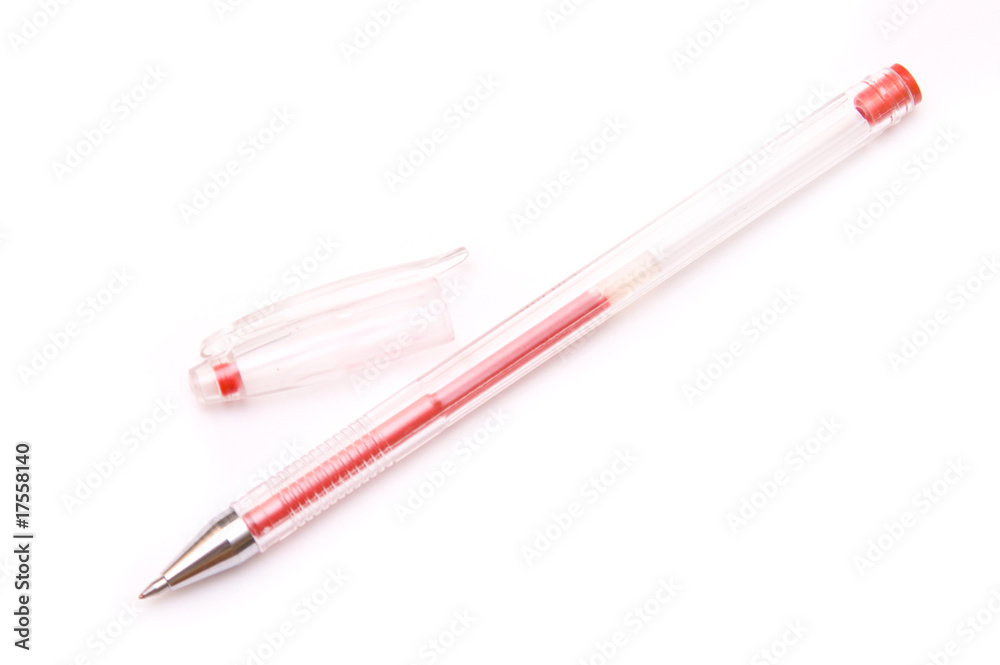 Red pen isolated