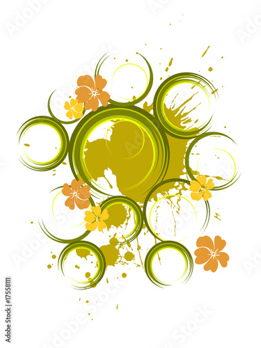 abstrakter floraler hintergrund