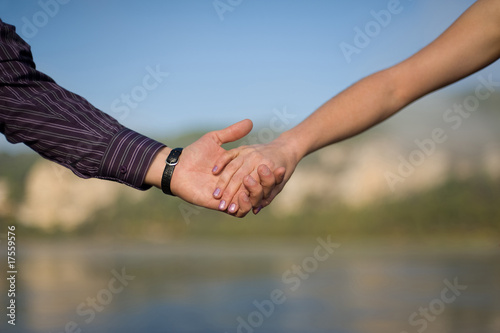 Wallpaper Mural Hands in a mountain close-up Torontodigital.ca
