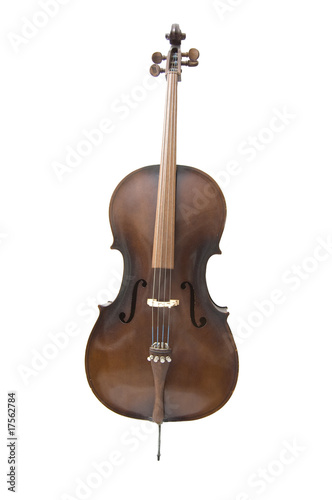 standard Cello isolated on white background