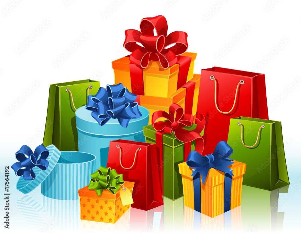 Gifts Stock-Vektorgrafik | Adobe Stock