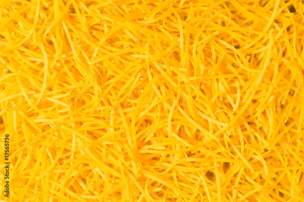 Extreme close up of yellow italian pasta Extreme close up of yellow italian pasta