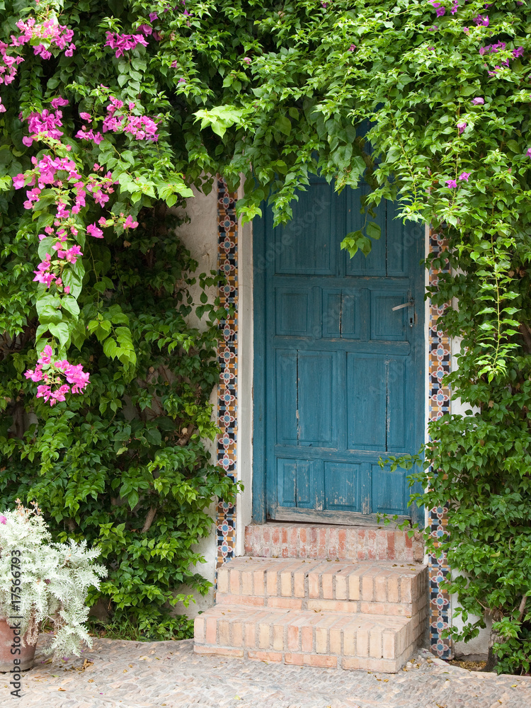 Porte fleurie Porte fleurie