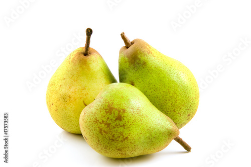 Three fresh healthy pears