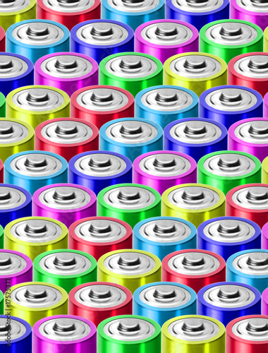 Bunte Batterien