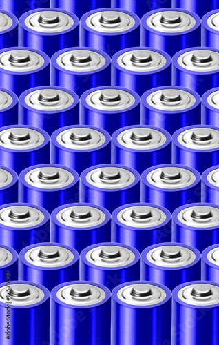 Batterien blau