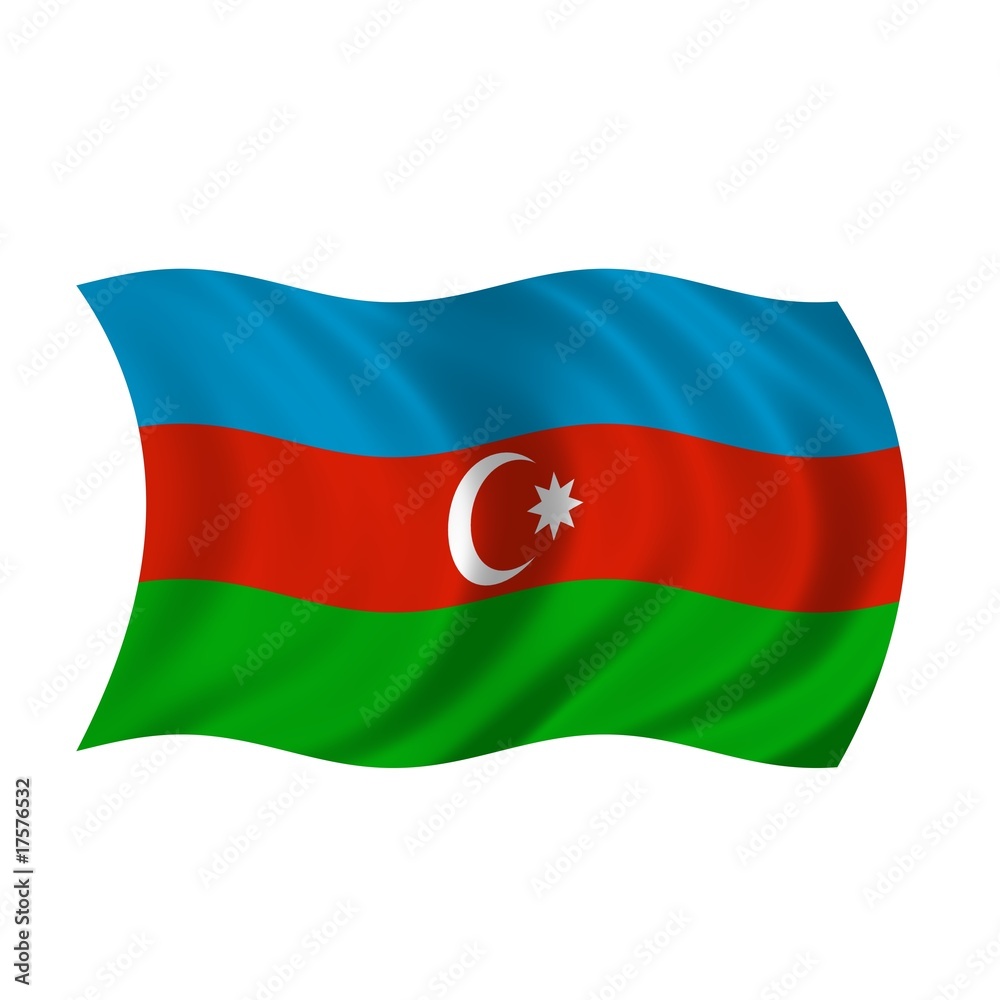 Obraz premium flag Azerbaijan