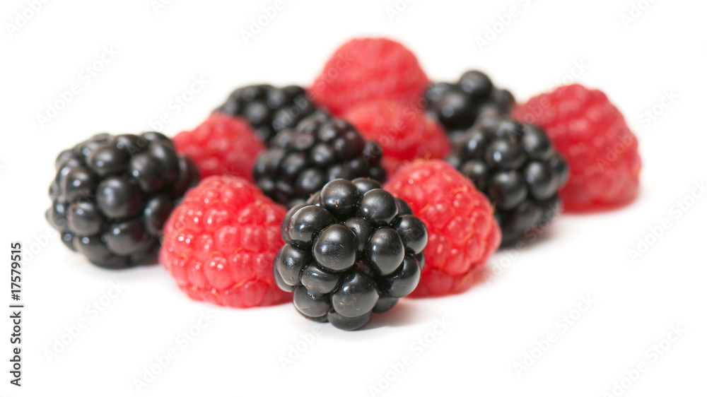 blackberry and raspberry blackberry and raspberry
