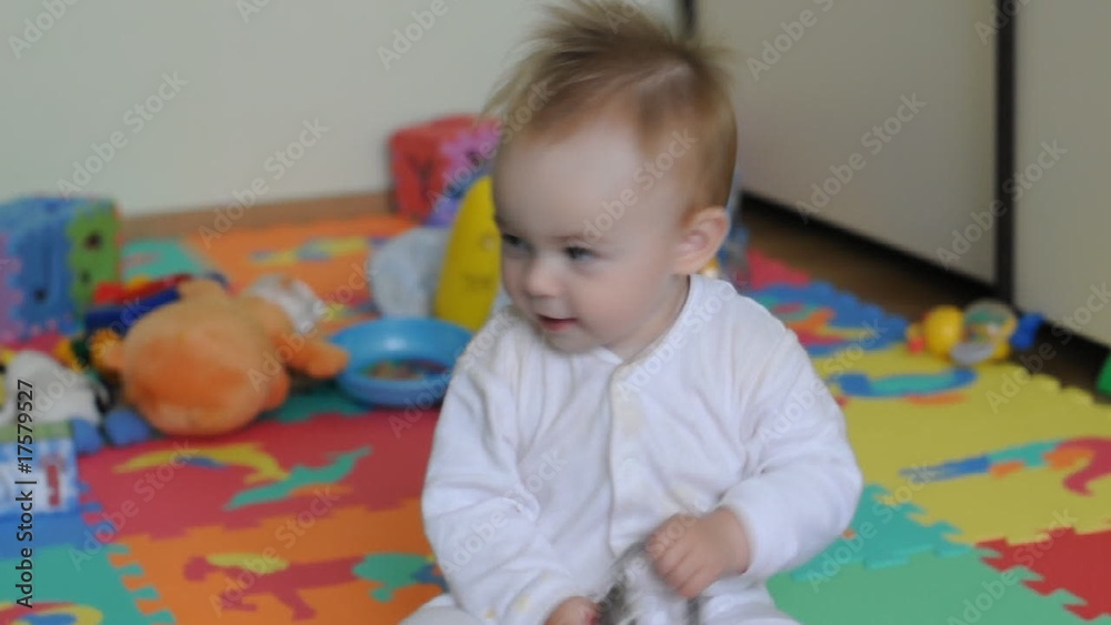 baby with watch