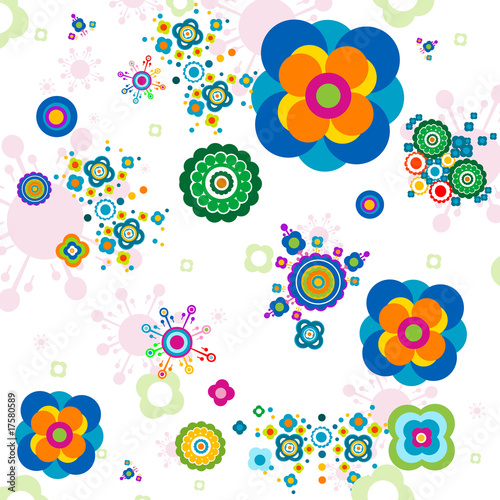 retro flowers