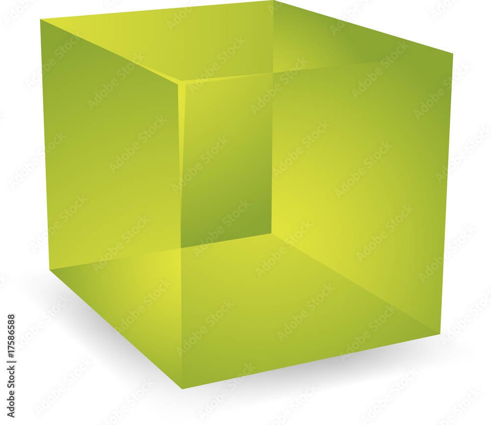 3d Translucent cubes