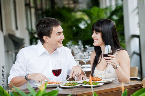 Couple Eating Outdoors © EastWest Imaging