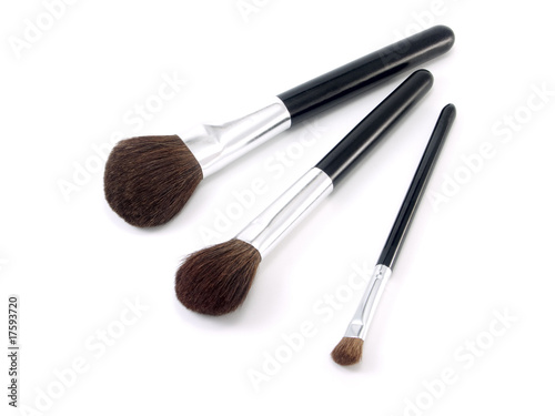 Three brushes for make-up