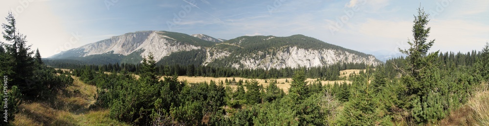 range of Scheibwaldhohe in Rax Alps