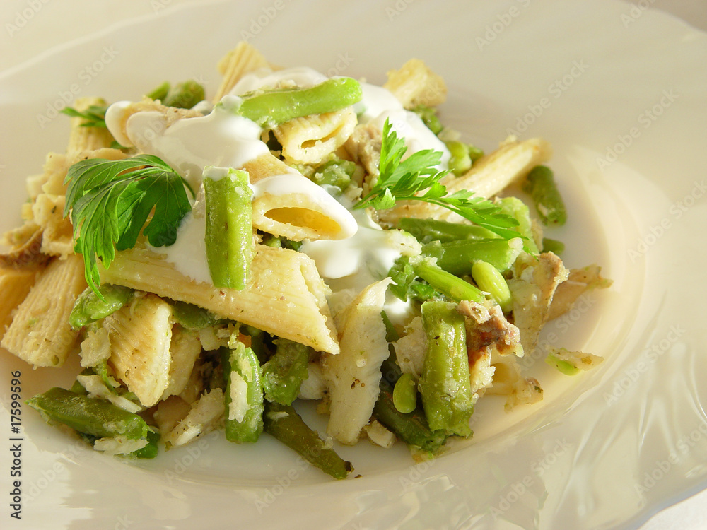 delicious codling with macaroni delicious codling with macaroni
