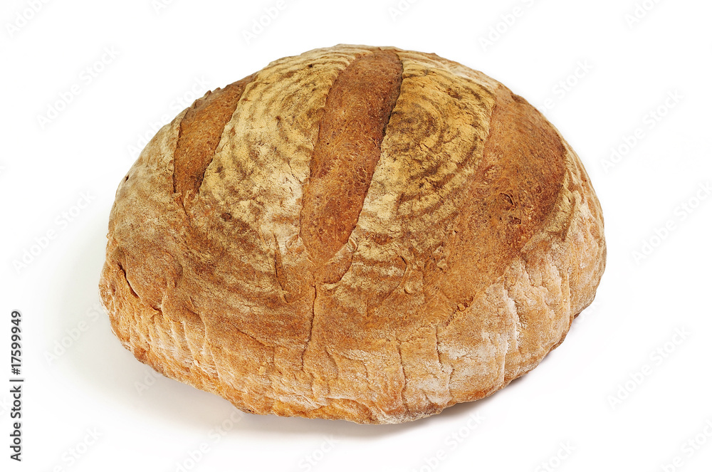 Isolated loaf of home baked bread Isolated loaf of home baked bread