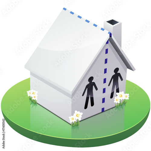 Maison blanche en colocation (détouré)