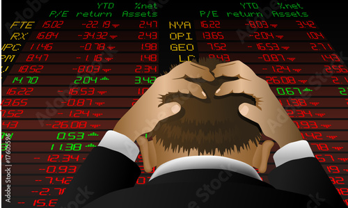 Stock exchange despair
