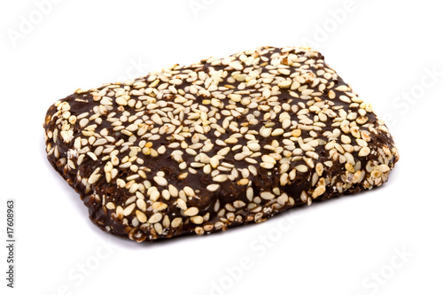 chocolate cookie with sesame