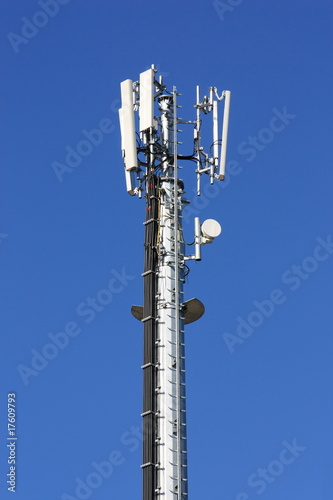 GSM antenna against blue sky