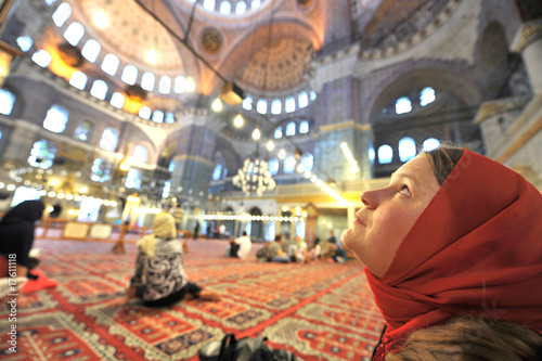 Woman in Mosque photo