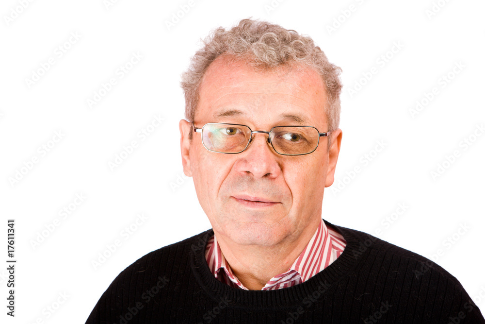 Pensive senior man Pensive senior man