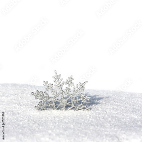 Schneeflocke freigestellt