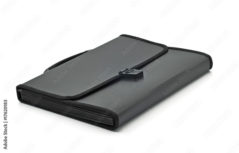 Black plastic folder for documents Black plastic folder for documents