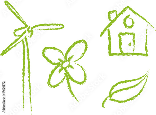 Icones naturel et bio