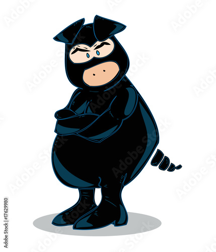 Male burglar pig