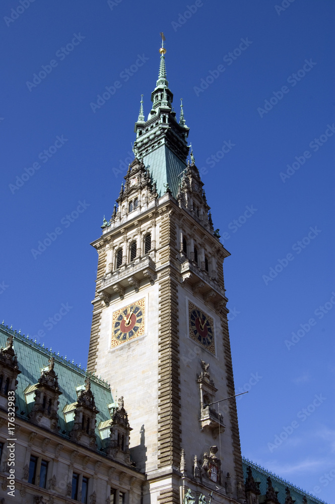 Hamburg Rathaus Tower