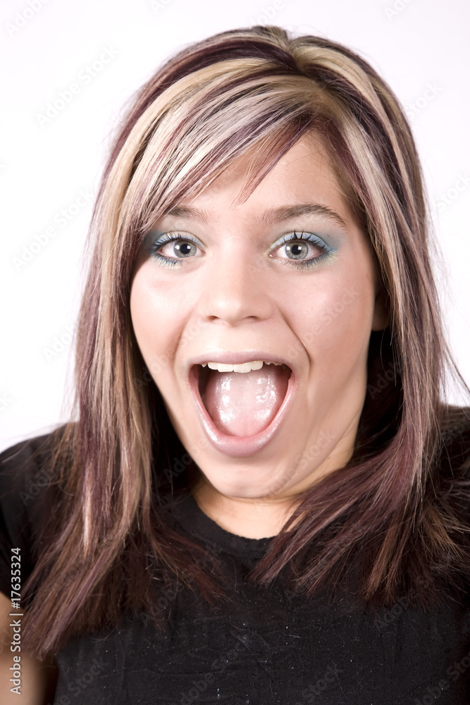Expression girl exicitement Expression girl exicitement