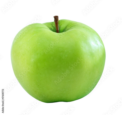 Green apple isolated
